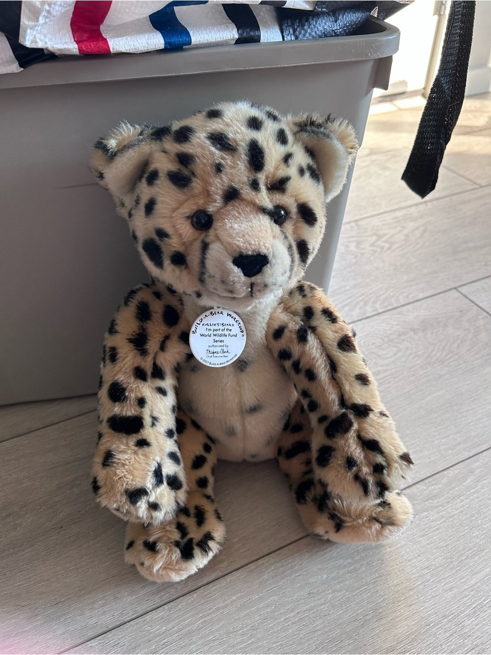 2007 Build-A-Bear WWF Cheetah Plush World Wildlife Fund Retired Collectible